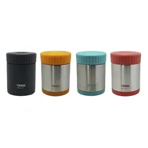Garrafas Térmicas para Comida Coloridas Aço Inox Keep 450ML
