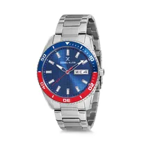 Relógio Analógico Masculino Daniel Klein Premium DK12237-5 - Prata e Azul