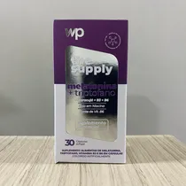 Wpink Melatonin The Supply Melatonina + Triptofano 30 Caps Carton Morado