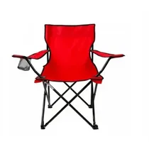 Maxgo Silla Plegable Con Porta Lata CADEIRA-3 7329 Con Porta Lata Rojo