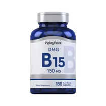 Suplemento Piping Rock DMG B-15 150MG 180 Cápsulas