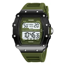 Relógio Masculino Digital Skmei 2296 BKGN Verde Preto