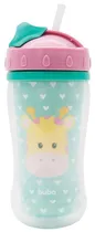 Copo Infantil Parede Dupla Animal Fun Jirafa Buba 12087