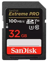 Cartão de Memória SD Sandisk 32GB Extreme Pro SDHC Uhs-I 100MB/s