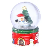 Bola Natalina Casinha c/Boneco de Neve