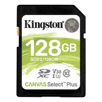 Cartao de Memoria SD Kingston Canvas Select Plus C10 U3 128GB