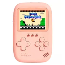 Console Portátil Game Box Power Bank DY-13 500 Jogos - Rosa