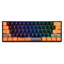 Teclado Gamer Checkpoint Naruto Leaf Ninja KX-400 NA-KB-1003 RGB Switch Red Layout 60% - Preto