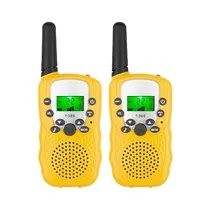 Radio Walkie Talkie Travel T-388 Set com 2 Peças / Ate 3KM / A Pilha (Nao Incluida) - Amarelo