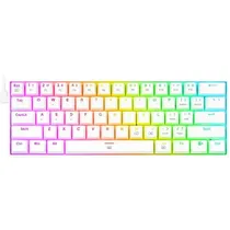 Redragon Teclado Dragonborn K630W-RGB Brown Inglés Blanco