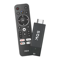 Media Player Mini TV Stick MQS Q1 / HD / 4K / HDR / 8GB / 2GB / Wifi 2.4G - 5.0G / Android 10.0 - Preto