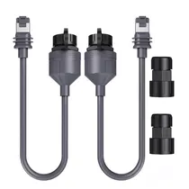Adaptador de Cabo de Extensão Link-It CAT5E FTP 7/0.16 Acoplador de Rede 1200 MBPS para Gen 3