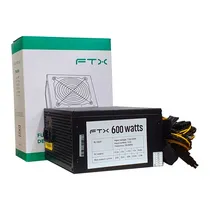 Fonte 600W FTX FTX600W Black  Fonte 600W ...
