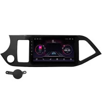 Autorádio para Kia Picanto 2011/17 Hetzer H-Pro 4G 9" + Bluetooth + Câmera de Ré - Preto
