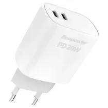 Carregador Tomada Ecopower EP-7026 2 Type-C - Branco