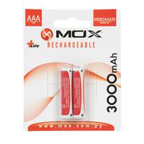 Pilha Mox MOB2AAA30 - AAA - 3000MAH - 2 Unidades - Recarregavel