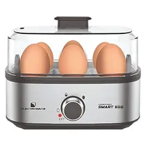 Máquina para Cozinhar Ovos Electrobras Esmart Egg EBEG-06 300 Watts para Até 6 Ovos 220 - 240 V ~ 50/60 HZ - Prata/Preta