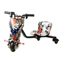 Triciclo Elétrico Keen Drift Car - 6.5" - Bluetooth - LED - Recarregável - Grafite