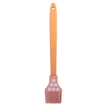 Pinçel de Silicone para Confeitaria Rosa com Mota