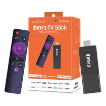 Media Player TV Stick TVR3 / 2GB / 16GB / 8K / HDMI / Android 13 - Preto