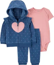 Conjunto Carter's 1R539910 - Feminino (3 Peças)