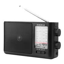 Rádio Portátil Xion XI-RA5 - AM/FM/SW - Aux - 220 50/60HZ - Preto