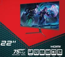 Monitor Hye HYE22GFM 22" Full HD (1920 X 1080), 3MS, 75HZ, 1XHDMI, 1XVGA (D-Sub), Preto  Monitor Hye...