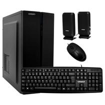 Gabinete Kit Satellite K704 Fonte 200W / Speaker / Mouse / Teclado Espanhol - Preto