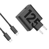 Carregador / Adaptador de Parede Motorola Turbo 125W Duo + Cabo USB-C - Preto