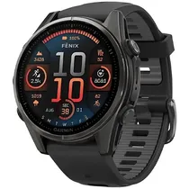 Smartwatch Garmin Fenix 8 Amoled Sapphire 010-02903-20 43 MM com GPS/Wi-Fi - Cinza/Preto