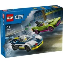 Lego Interactivo Coche de Policía Y Potente Deportivo Plastico Multicolor