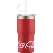 Copo Térmico Santeco Coca-Cola SE-500-25C com Canudo - Vermelho 500ML