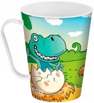 Caneca Plástica Kozi Plast Dino Bebe 1403T - 430ML