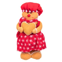 Boneco Natal de Biscuito de Gengibre Retrátil 38 A 62 CM