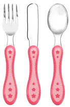 Kit Talher Estrelinha Buba 10677 - 3 Peças (Rosa)