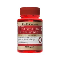 Vitamina Earth's Creation Chromium Picolinate 100 Cápsulas