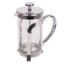 Cafeteira de Prensa Francesa Em Vidro e Aço Inoxidável 600ML