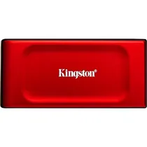 SSD Externo Portátil Kingston XS1000 1050-1000 MB/s 1 TB (SXS1000R/1000G) - Vermelho