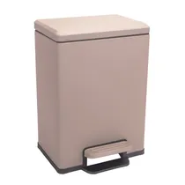 Lixeira Inox 6L Beige