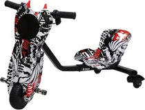 Triciclo Eléctrico Keen Drift Car 6103 - Grafite Branco