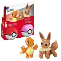 Pokemon Charmander & Evee Mega Mattel - JCR81 (40 Pçs)