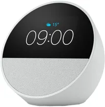 Speaker Amazon Echo Spot Alexa Smart com Relógio - Branco (2024) (Caixa Feia)
