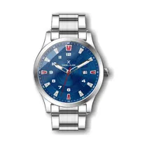 Relógio Analógico Masculino Daniel Klein Premium DK.1.12265-3 - Prata e Azul