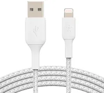 Cabo Belkin CAA002BT1MWH USB-A para Lightning 1M - Branco