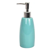 Dispenser Sabonete Porcelana Turquesa Banheiro