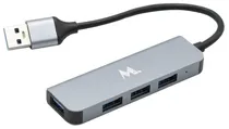 Hub USB Mtek HB-403 USB 3.0 4 Portas Cinza