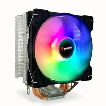 Cooler Cpu Air Keepdata KD-P4RGB, RGB, Preto, 120MM, Intel 775/ 115X/ 1200/ 1366/ 1700, AMD AM2+/ AM3+/ AM4/ AM5/ FM1/ FM2/ 754/ 939/