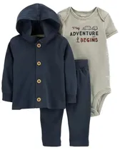 Conjunto Carter's 1N674510 Masculino (3 Peças)