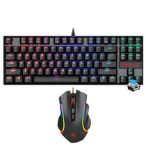 Teclado + Mouse Gamer Redragon Essentials K552RGB-Ba USB / RGB / Blue / Ingles - Preto