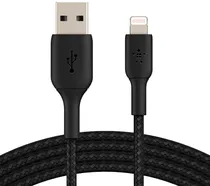 Cabo Belkin CAA001BT2MBK USB-A para Lightning 2M - Preto